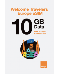 Activate Travelers Weekend eSIM Europe 10GB | 30 Days