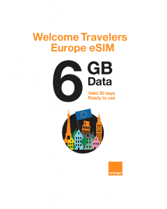Activate Travelers Weekend eSIM Europe 6GB (Data only) Valid For 30 Days