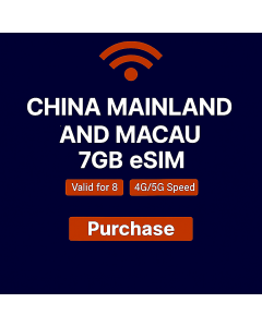 China Mainland & Macau 8 Day Data eSIM