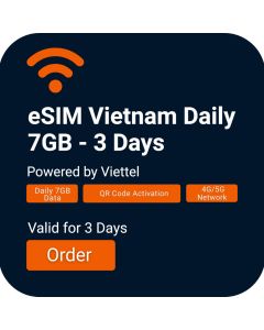 eSIM Vietnam Daily 7GB - 3 Days (Viettel)