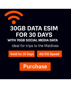 Dhiraagu eSIM For Maldives (30 Days)