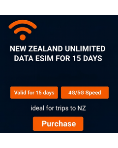 New Zealand Unlimited eSIM For 15 Days
