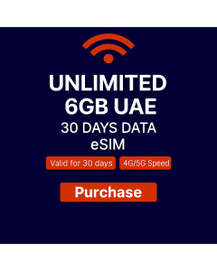 Unlimited 6GB UAE 30 Days Data eSIM