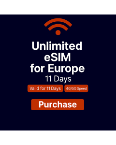 Unlimited Europe Data - 11 Days