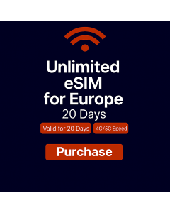 Unlimited Europe Data 20 days