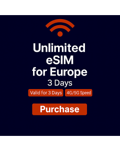 Unlimited Europe Data - 3 Days