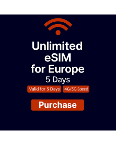 Unlimited Europe Data - 5 Days