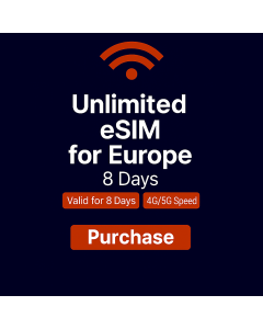 Unlimited Europe Data - 8 Days