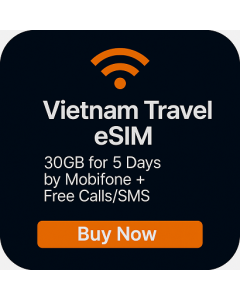 Vietnam Travel eSIM – 30GB for 5 Days by Mobifone + Free Calls/SMS