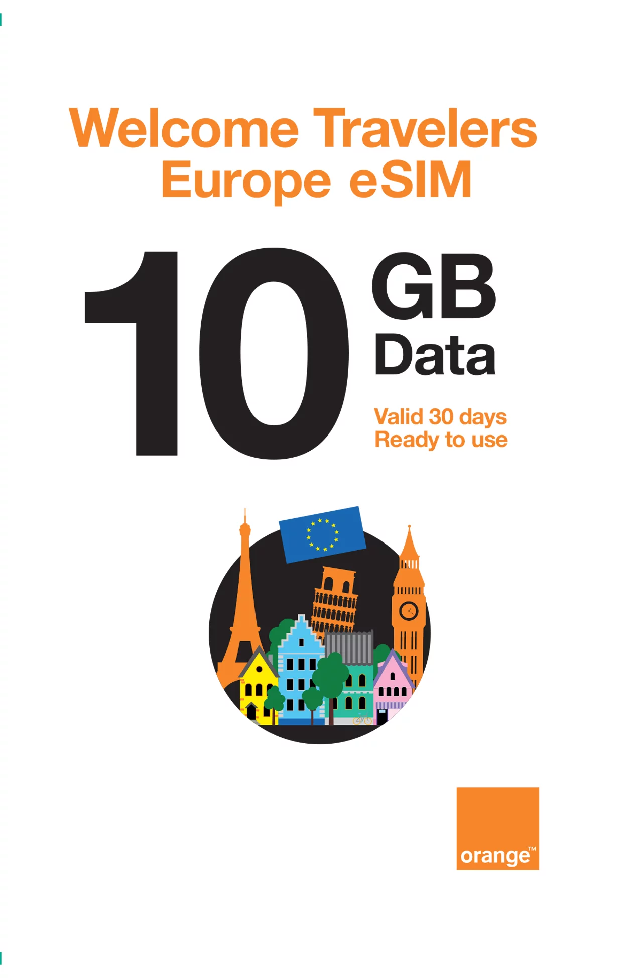 10GB 30-day EU High Speed (38 Countries) Data Package - GlocalMe®