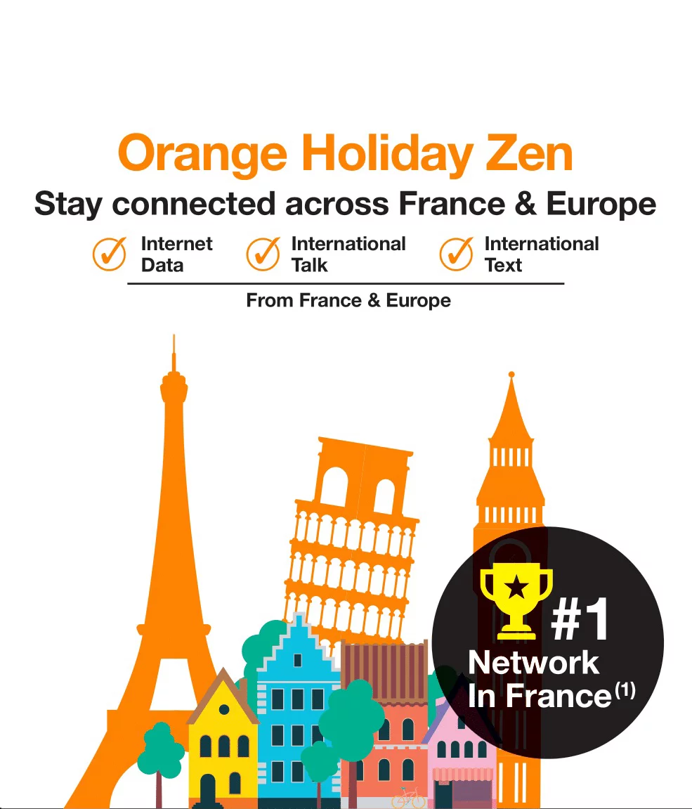 Orange Europe Prepaid SIM Card - 10 Go de données Liban