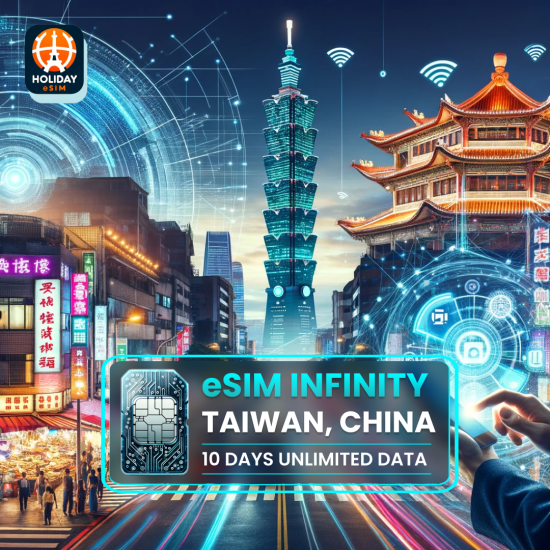 Infinity eSIM Tchaj-wan Čína