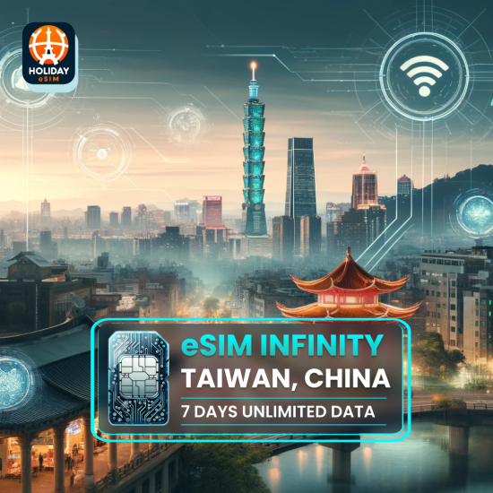 Infinity eSIM Tchaj-wan Čína