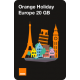 ORANGE HOLIDAY EUROPE SIM CARD (20 GB DATA + 120 VOICE MINUTES WORLDWIDE)