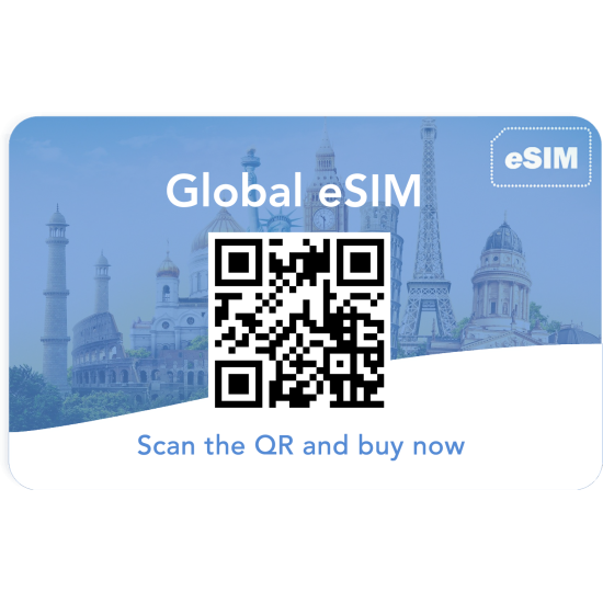 Sim2fly Global eSIM - 6 Go, validité de 15 jours