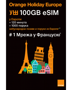 Најбољи 100ГБ Оранж Европа еСИМ