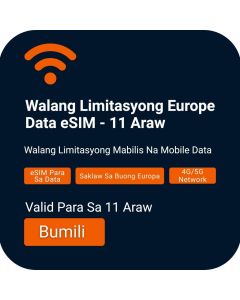 Unlimited Europe Data eSIM - 11 Araw