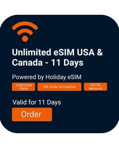 Activate USA Unlimited Data eSIM for 11 Days Travel