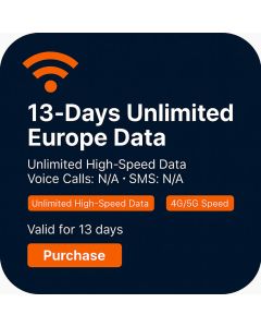 13-Days Unlimited Europe Data