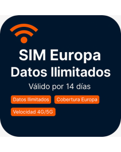 Unlimited Europa Datos – 14 Días (eSIM)