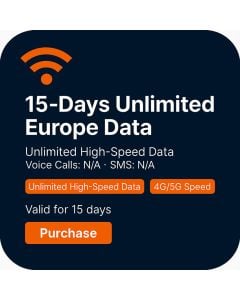15-Days Unlimited Europe Data
