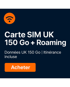 150 Go de données au Royaume-Uni et de données en itinérance