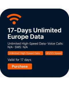 17-Days Unlimited Europe Data