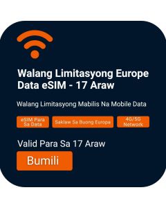 Unlimited Europe Data eSIM - 17 Araw
