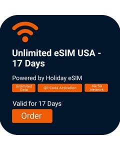 Get Unlimited Data eSIM USA: 17 Days Plan