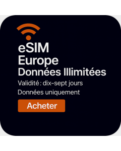 Données Europe illimitées 17 jours