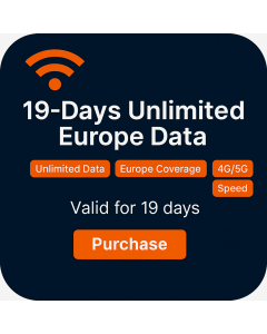 19-Days Unlimited Europe Data