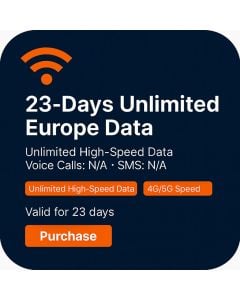 23-Days Unlimited Europe Data