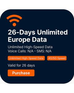 26-Days Unlimited Europe Data