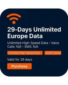 29-Days Unlimited Europe Data