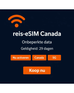 29 dagen onbeperkt gebruik van een Canada eSIM