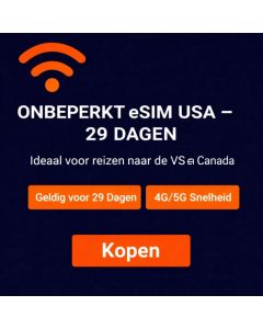 Onbeperkt eSIM VS - 29 dagen