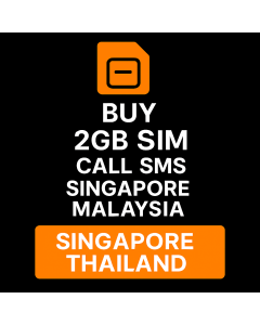 Buy Singapore Malaysia Thailand Indonesia 2GB SIM Call SMS