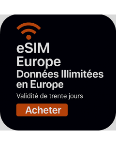 Données Europe illimitées 30 jours