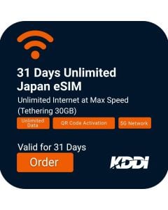eSIM - JPN KDDI (unlimited) - 31DAYS