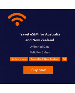 3 Days Unlimited New Zealand and Australia eSIM