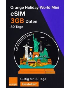 3GB Urlaub Welt Mini eSIM