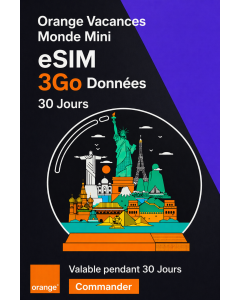 Mini eSIM Holiday World 3 Go