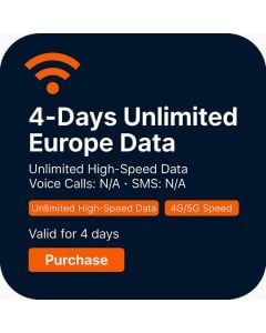 4-Days Unlimited Europe Data