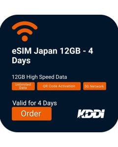 Japan eSIM 12GB 4 Days 