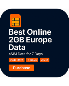 Best Online 2GB Europe Data eSIM Data 7 Days