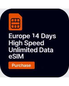 Best Cheap 14-Day Europe Unlimited Data Plan eSIM