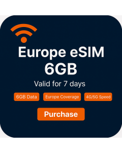 1GB 7 Days European Travelers' eSIM