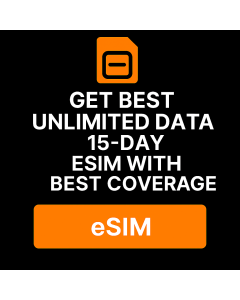 Get Best Unlimited Data 15-Day eSIM With Best Coverage