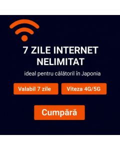 KDDI Japonia eSIM timp de 7 zile
