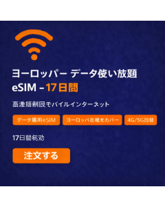 ヨーロッパデータ無制限 17日間